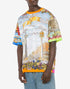 MOSCHINO Scarf Print Jersey T-Shirt Mens Apparel
